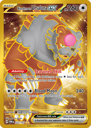 Bloodmoon Ursaluna ex - Gold - 222/167