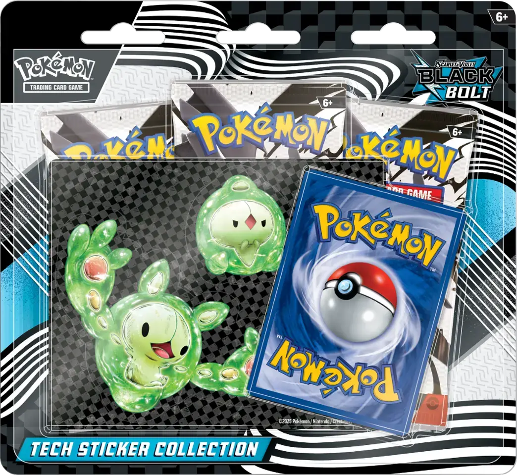Pokémon TCG: Scarlet & Violet: Black Bolt - Tech Sticker Collection Tilbehør