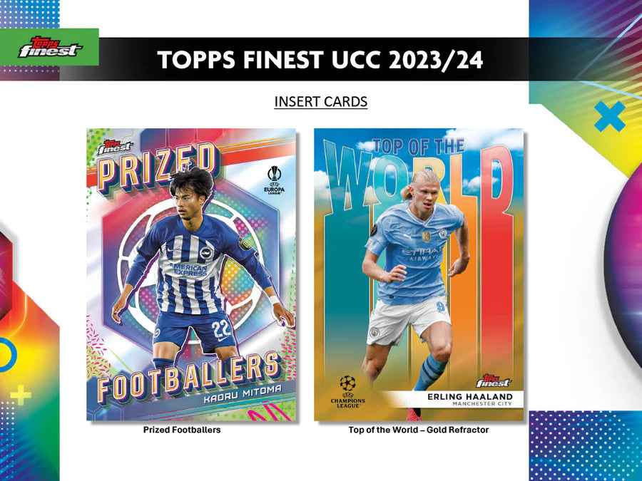 Topps Fodboldkort Finest UEFA Champions League 2023/24 Hobby Box Kortspil