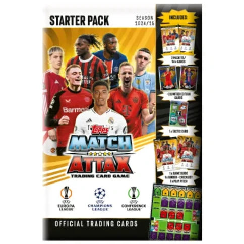 Topps: Match Attax Fodboldkort - UEFA Champions League Season 2024/25 - Starter Pack