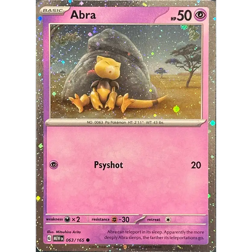 Abra - Cosmos Holo - 063/165 - Enkeltkort