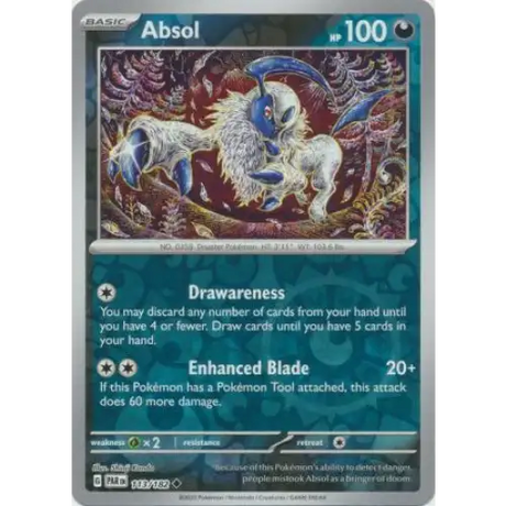 Absol - Reverse - 113/182 - Enkeltkort