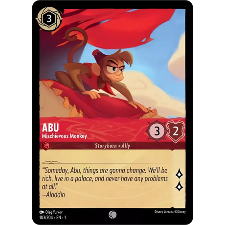 Abu - Mischievous Monkey (Common) - 103/204 - Disney