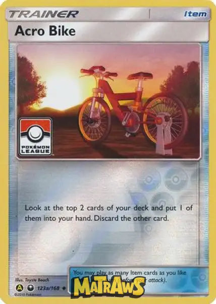 Acro Bike - Pokémon League Stamp Reverse 123A/168 Enkeltkort