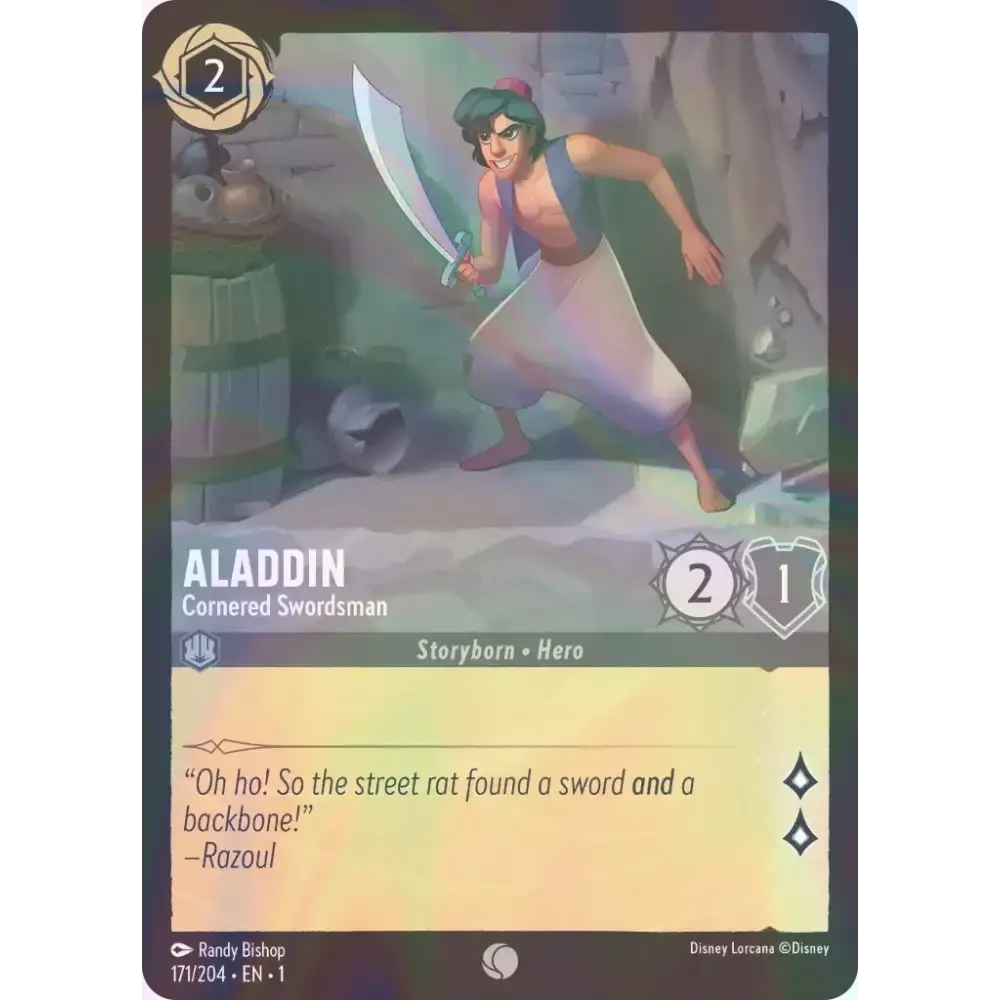 Aladdin - Cornered Swordsman - Foil (Common) - 171/204