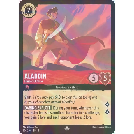 Aladdin - Heroic Outlaw - Foil (Super Rare) - 104/204