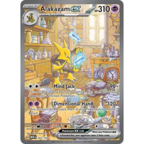 Alakazam ex - Special Art Rare - 201/165 - Enkeltkort