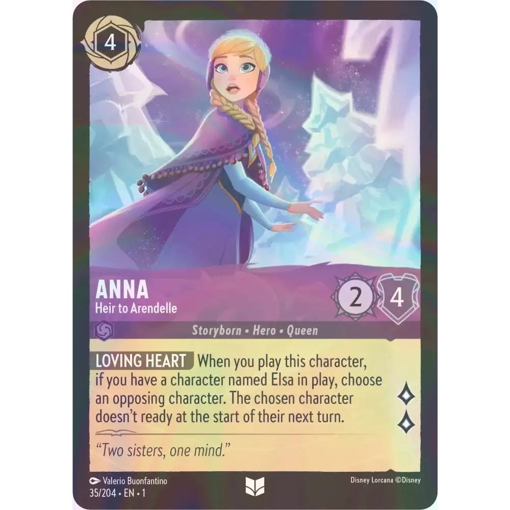 Anna - Heir to Arendelle - Foil (Uncommon) - 35/204