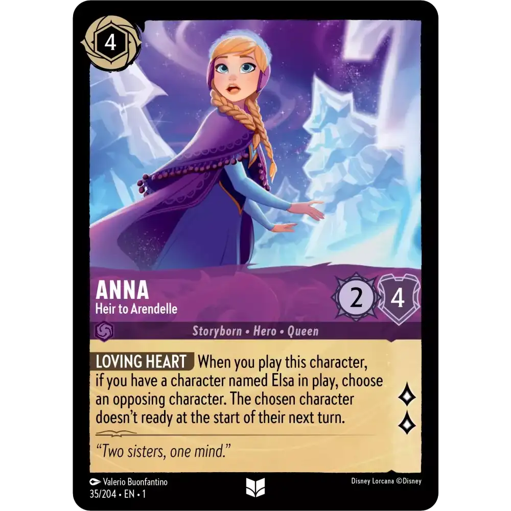 Anna - Heir to Arendelle (Uncommon) - 35/204 - Disney