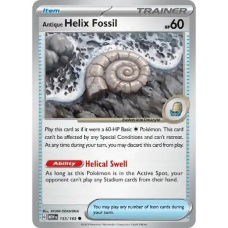Antique Helix Fossil - 153/165 - Enkeltkort