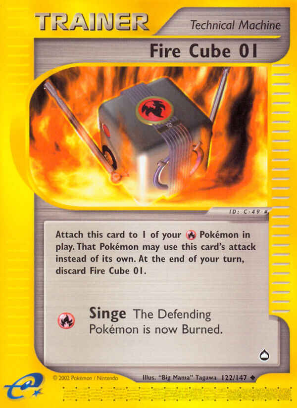 Fire Cube 01⁣ - Aquapolis⁣ (Uncommon)⁣ [122] English / Played / Normal