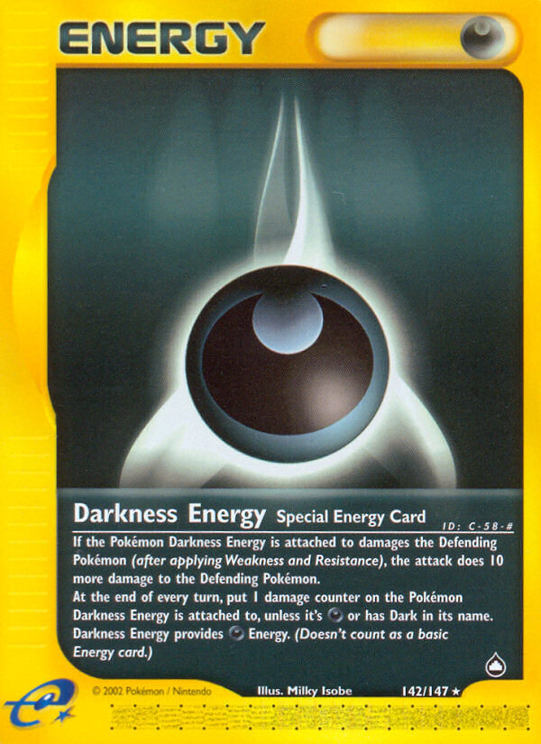 Darkness Energy⁣ - Aquapolis⁣ (Rare)⁣ [142] English / Good / Normal