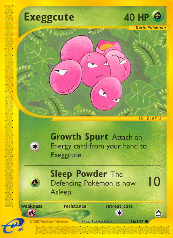 Exeggcute⁣ - Aquapolis⁣ (Common)⁣ [76] English / Good / Normal