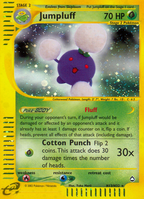 Jumpluff⁣ - Aquapolis⁣ (Holo Rare)⁣ [H13] English / Near Mint / Normal