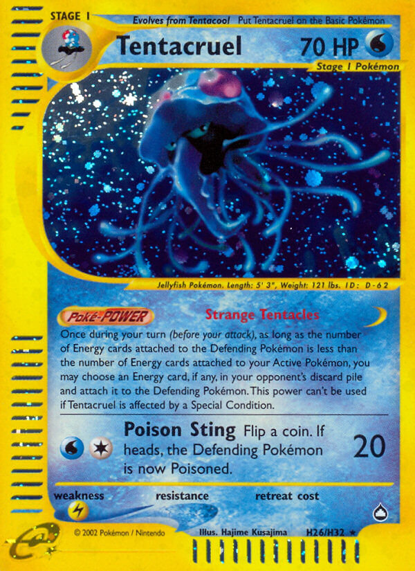 Tentacruel⁣ - Aquapolis⁣ (Holo Rare)⁣ [H26] English / Excellent / Normal