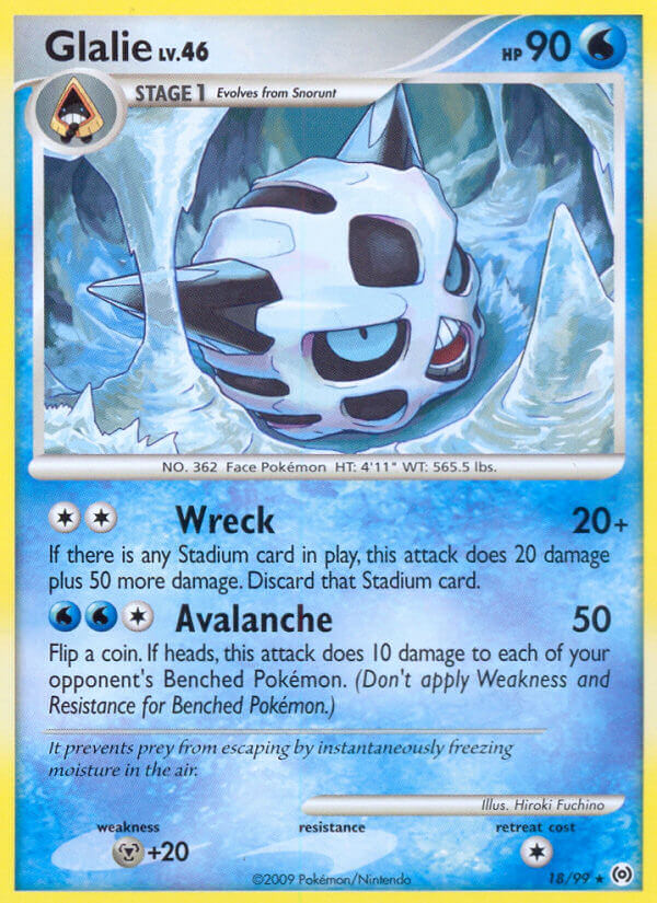Glalie Lv.46 - Arceus (Rare) [AR-18] English / Near Mint / Normal
