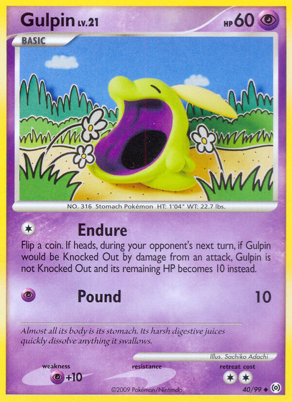 Gulpin Lv.21 - Arceus (Uncommon) [AR-40] English / Near Mint / Normal