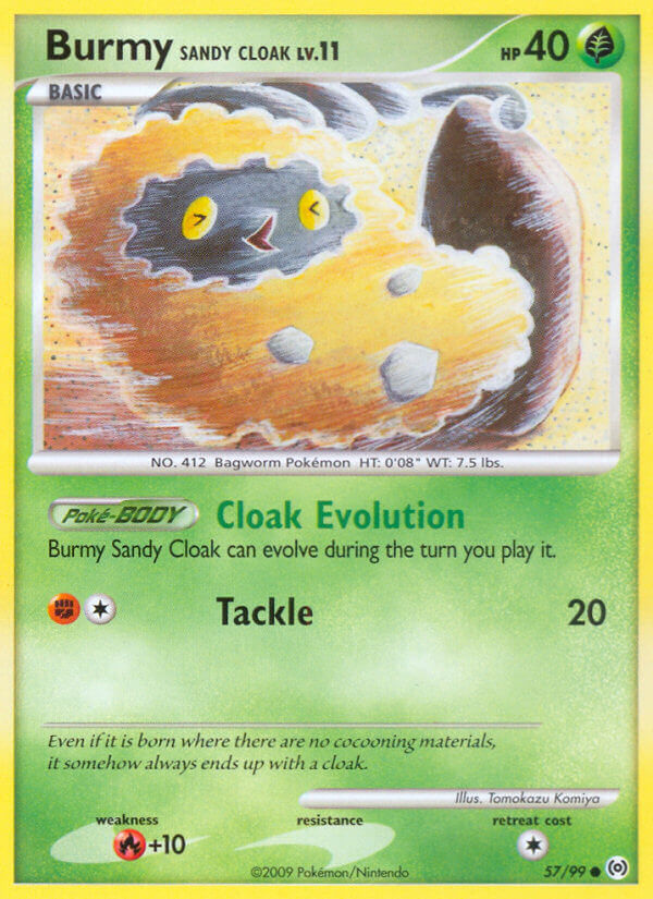 Burmy Sandy Cloak Lv.11 - Arceus (Common) [AR-57] English / Near Mint / Normal