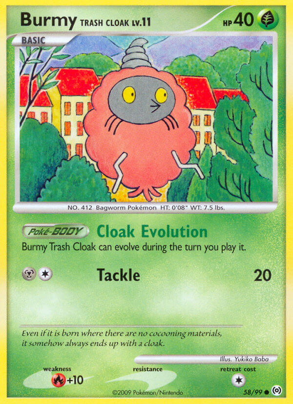 Burmy Trash Cloak Lv.11 - Arceus (Common) [AR-58] English / Near Mint / Normal
