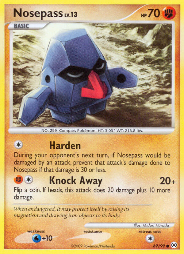 Nosepass Lv.13 - Arceus (Common) [AR-69] English / Near Mint / Normal
