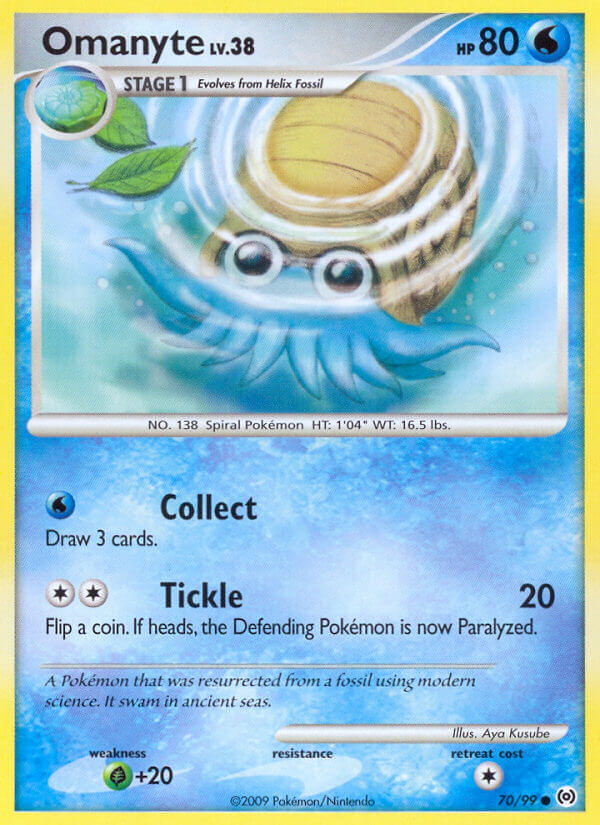 Omanyte Lv.38 - Arceus (Common) [AR-70] English / Near Mint / Normal