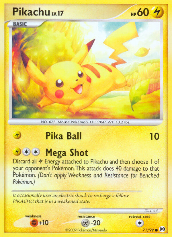 Pikachu Lv.17 - Arceus (Common) [AR-71] English / Near Mint / Normal
