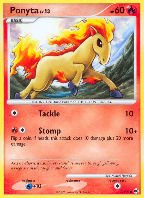 Ponyta Lv.13 - Arceus (Common) [AR-72] English / Near Mint / Normal