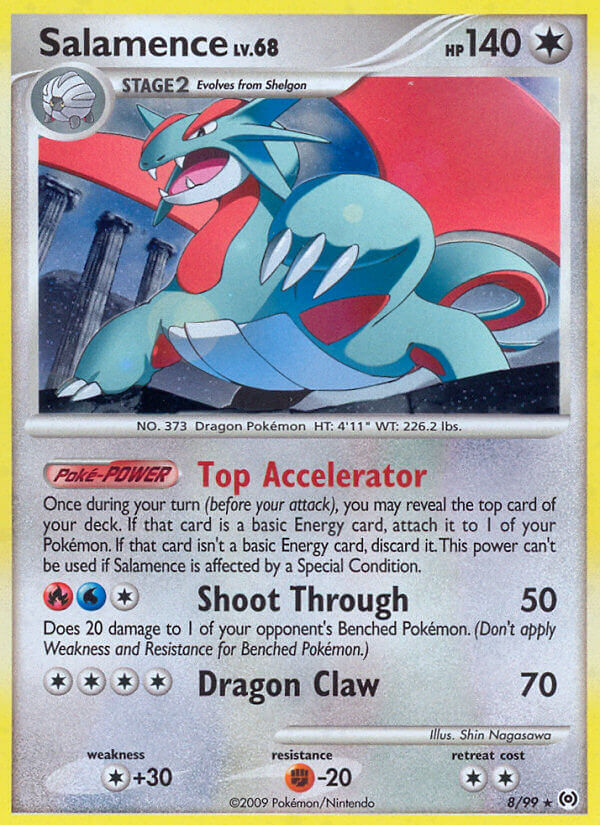 Salamence Lv.68 Arceus Holo Rare AR-8 Kortspil