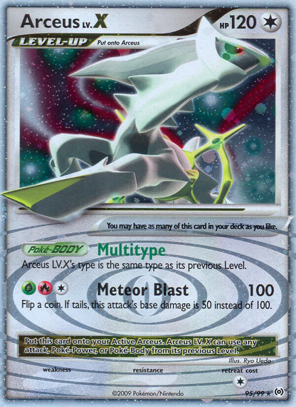 Arceus LV.X - Arceus (Ultra Rare) [AR-95] English / Near Mint / Normal