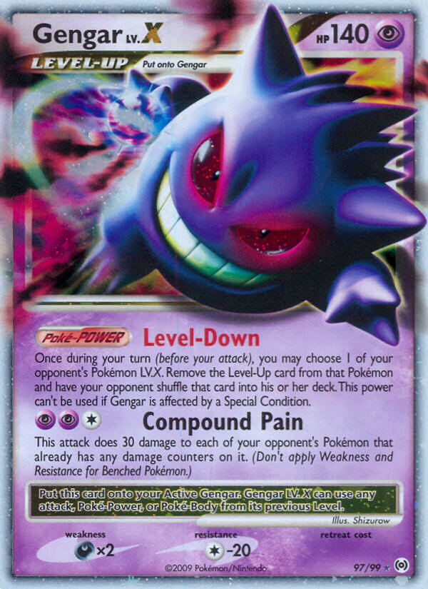 Gengar LV.X - Arceus (Ultra Rare) [AR-97] English / Near Mint / Normal
