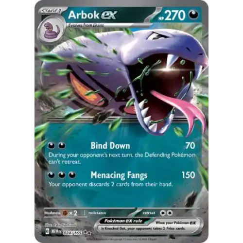 Arbok ex - 024/165 - Enkeltkort