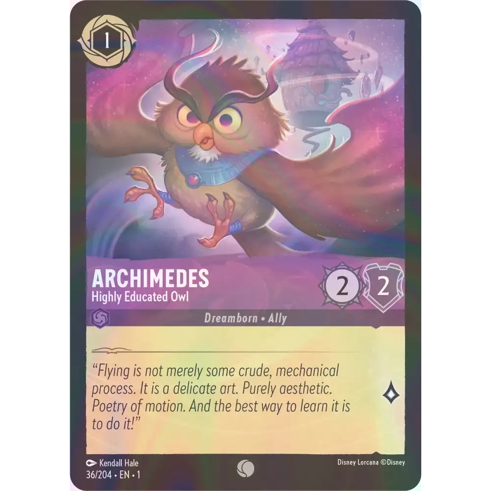 Archimedes - Highly Educated Owl - Foil (Common) - 36/204