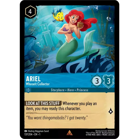 Ariel - Whoseit Collector (Rare) - 137/204 - Disney Lorcana