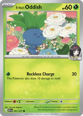 Erika's Oddish - Ascended Heroes (Common) [ASC-001] English / Near Mint / Normal