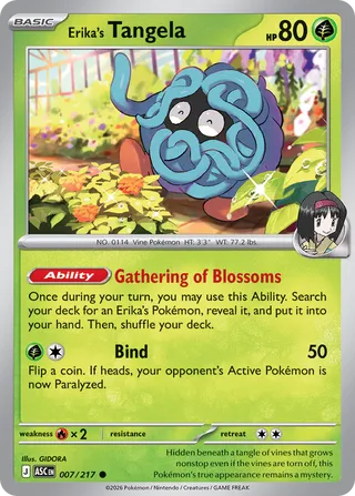 Erika's Tangela - Ascended Heroes (Common) [ASC-007] English / Near Mint / Normal