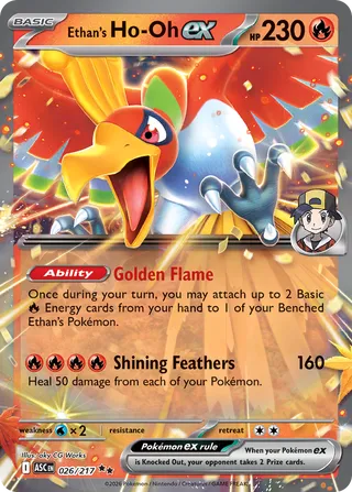 Ethan's Ho-Oh ex - Ascended Heroes (Double Rare) [ASC-026] English / Near Mint / Normal