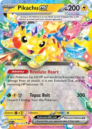 Pikachu ex - Ascended Heroes (Double Rare) [ASC-057] English / Near Mint / Normal
