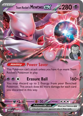 Team Rocket's Mewtwo ex - Ascended Heroes (Double Rare) [ASC-079] English / Near Mint / Normal