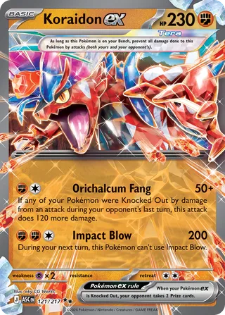 Koraidon ex - Ascended Heroes (Double Rare) [ASC-121] English / Near Mint / Normal