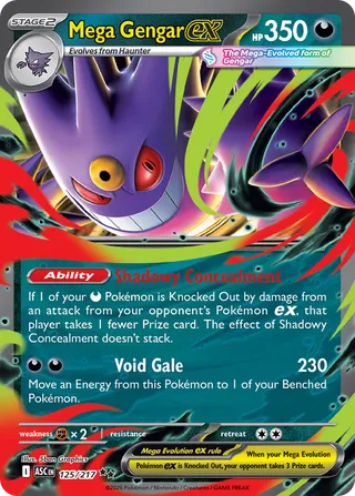 Mega Gengar ex - Ascended Heroes (Double Rare) [ASC-125] English / Near Mint / Normal