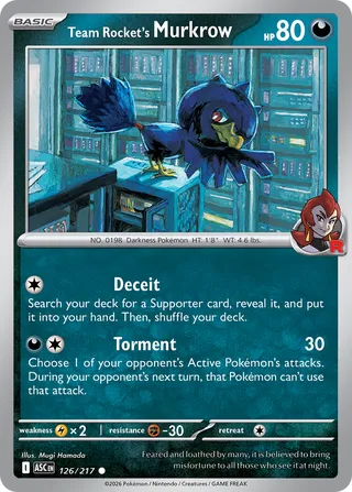 Team Rocket's Murkrow - Ascended Heroes (Common) [ASC-126] English / Near Mint / Normal