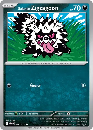 Galarian Zigzagoon - Ascended Heroes (Common) [ASC-130] English / Near Mint / Normal