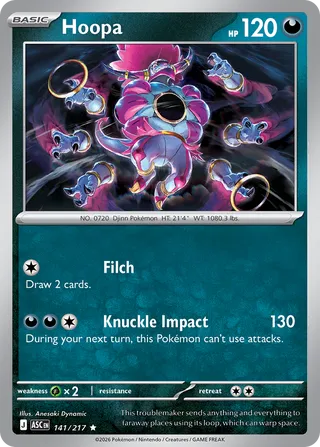 Hoopa - Ascended Heroes (Rare) [ASC-141] English / Near Mint / Normal