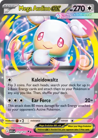 Mega Audino ex - Ascended Heroes (Double Rare) [ASC-172] English / Near Mint / Normal