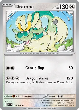Drampa - Ascended Heroes (Rare) [ASC-176] English / Near Mint / Normal