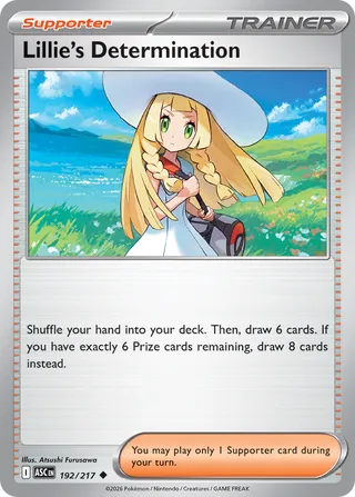 Lillie's Determination - Ascended Heroes (Uncommon) [ASC-192] English / Near Mint / Normal