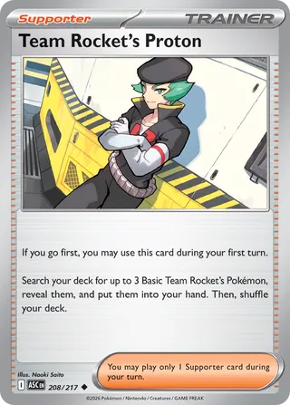 Team Rocket's Proton - Ascended Heroes (Uncommon) [ASC-208] English / Near Mint / Normal