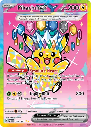 Pikachu ex - Ascended Heroes (Special Illustration Rare) [ASC-277] English / Near Mint / Normal