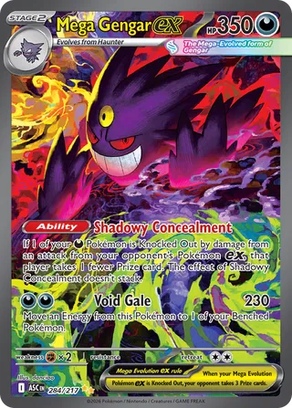 Mega Gengar ex - Ascended Heroes (Special Illustration Rare) [ASC-284] English / Near Mint / Normal
