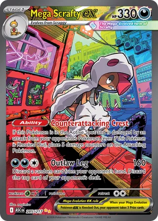 Mega Scrafty ex - Ascended Heroes (Special Illustration Rare) [ASC-285] English / Near Mint / Normal